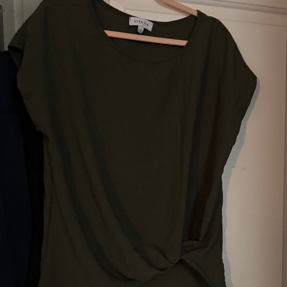 Gilli Dark Olive Women's Blouse